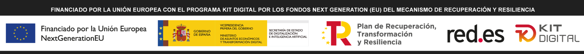 Programa Kit Digital cofinanciado por los fondos Next Generation de la Union Europea